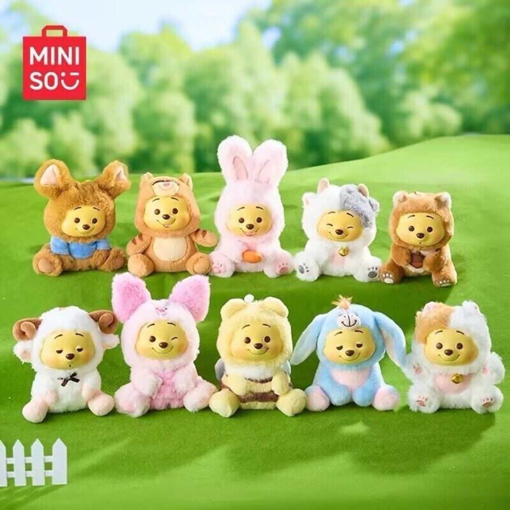 MINISO DISNEY WINNIE THE POOH SERIES NAUGHTY PARTY PLUSH - Confirmed Cow